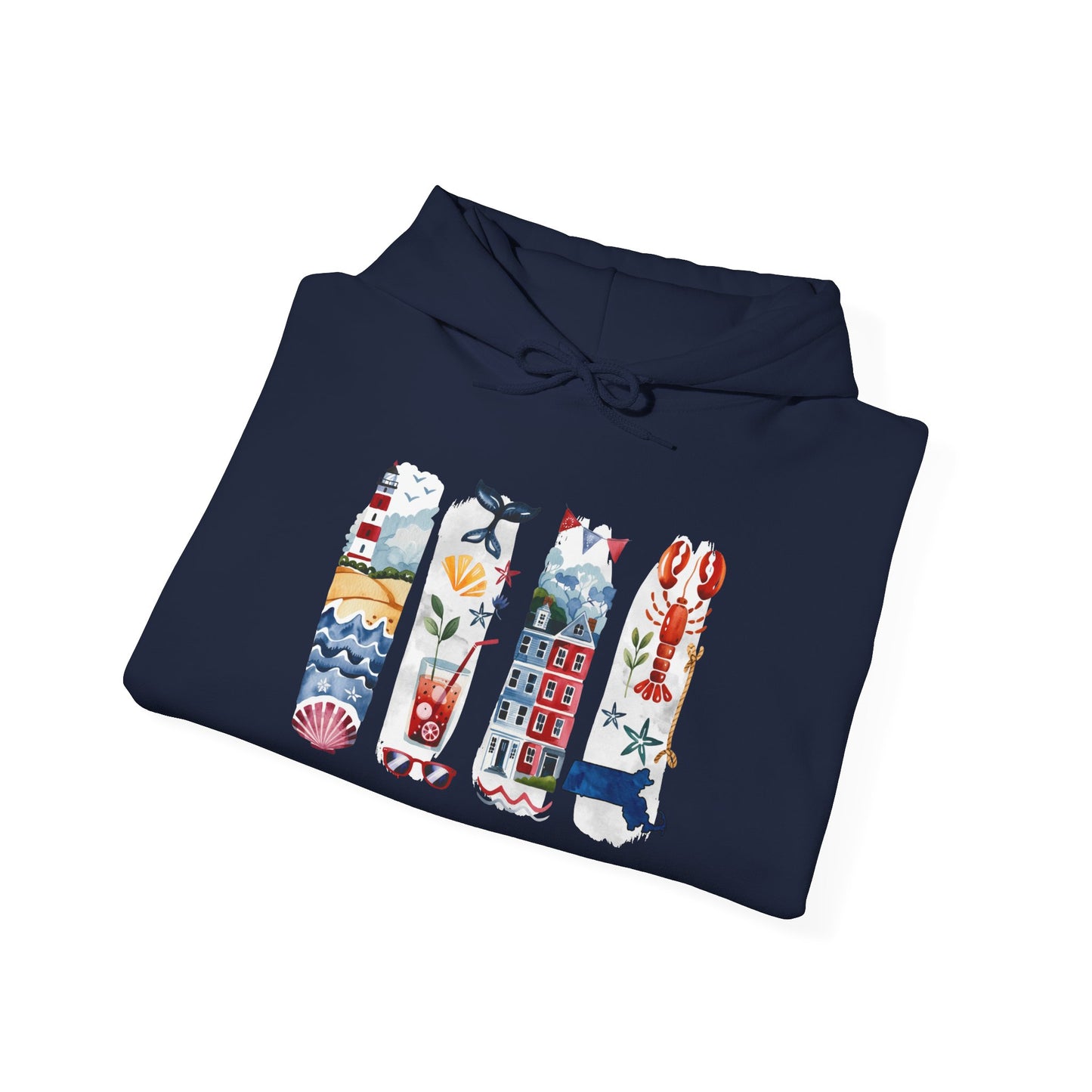 Massachusetts Nature Hoodie – Unisex Sweatshirt for Coastal & Trail Explorers