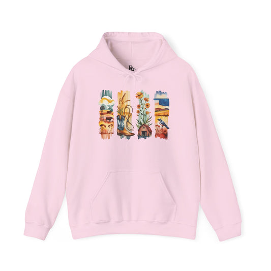 Oklahoma Nature Hoodie – Unisex Scenic Sweatshirt for Outdoor Adventurers