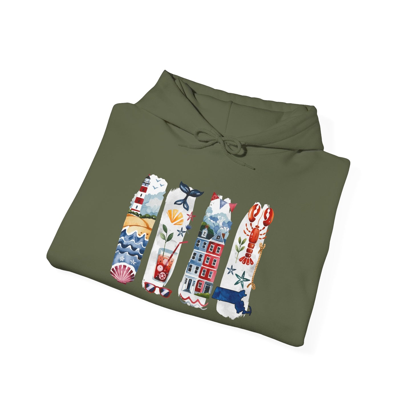 Massachusetts Nature Hoodie – Unisex Sweatshirt for Coastal & Trail Explorers