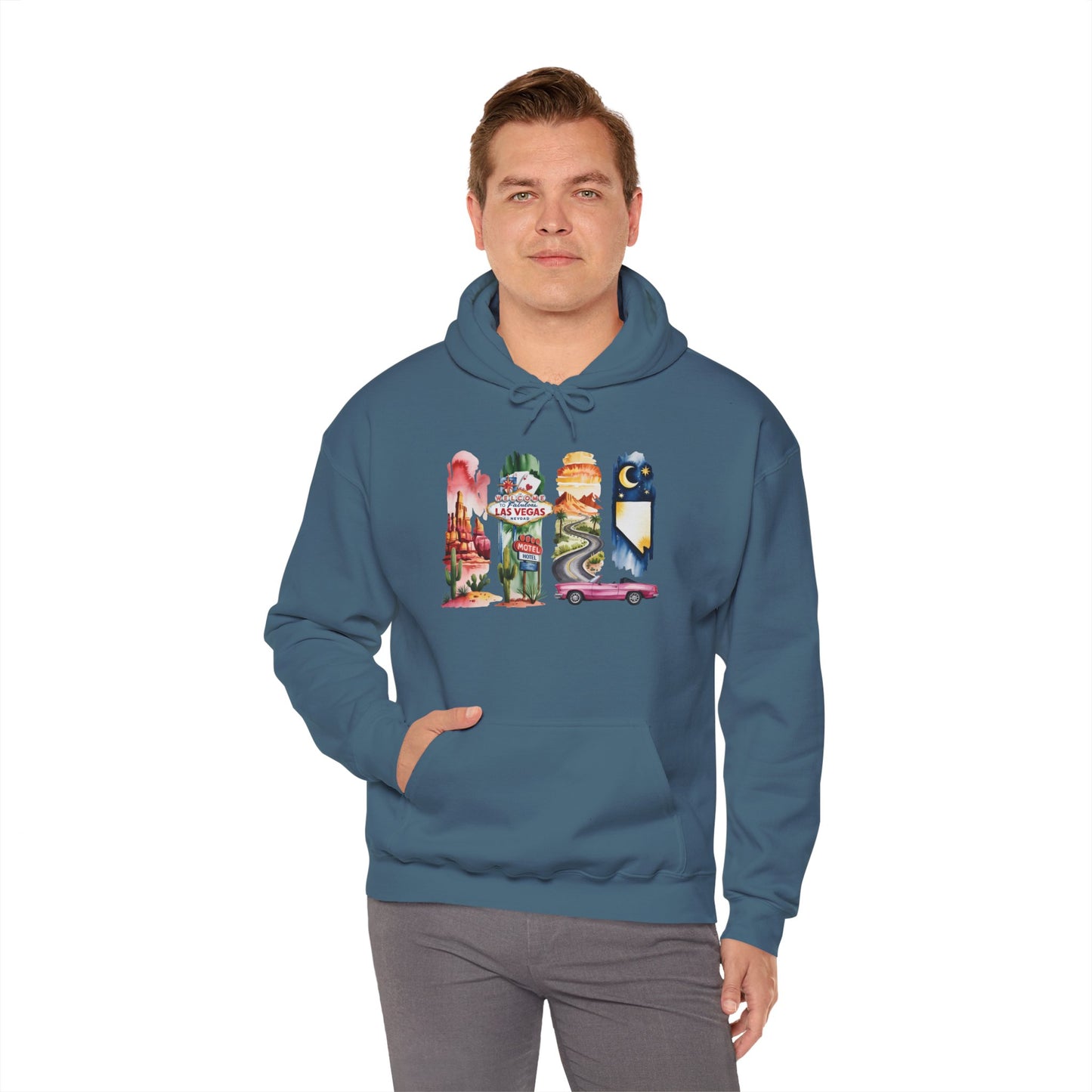 Nevada Nature Hoodie – Unisex Sweatshirt for Desert & Mountain Explorers
