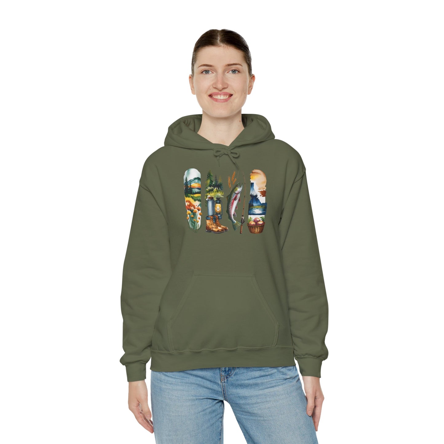 Idaho Nature Hoodie – Unisex Sweatshirt for Mountain & River Lovers