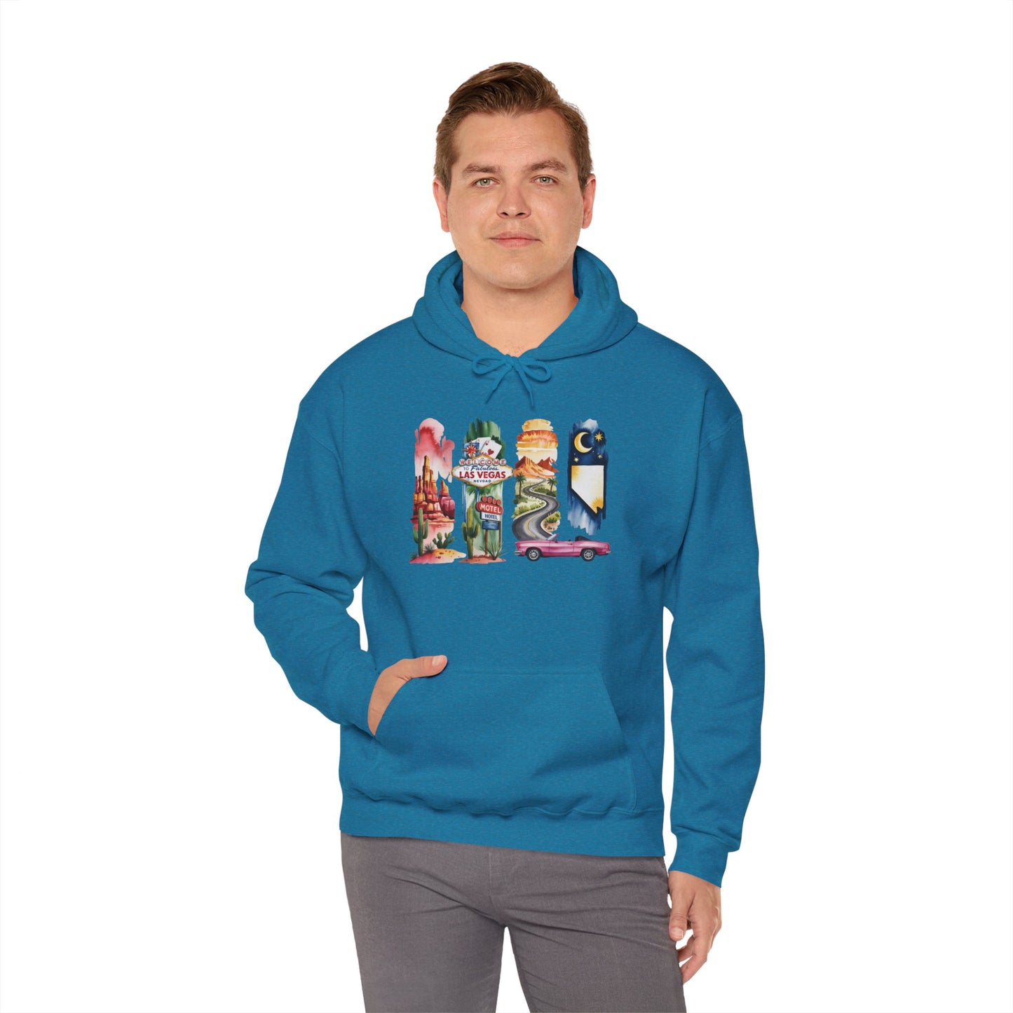 Nevada Nature Hoodie – Unisex Sweatshirt for Desert & Mountain Explorers