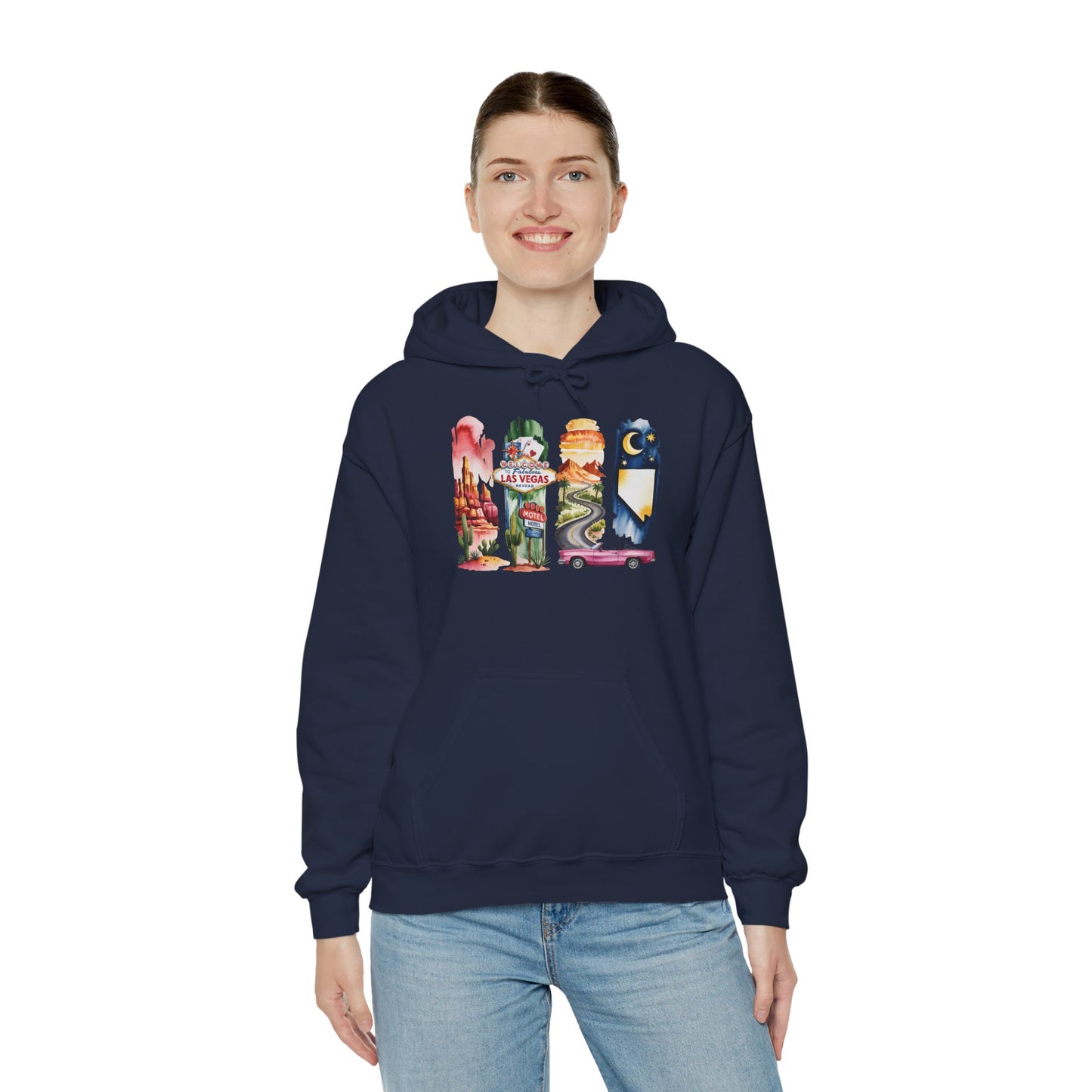 Nevada Nature Hoodie – Unisex Sweatshirt for Desert & Mountain Explorers