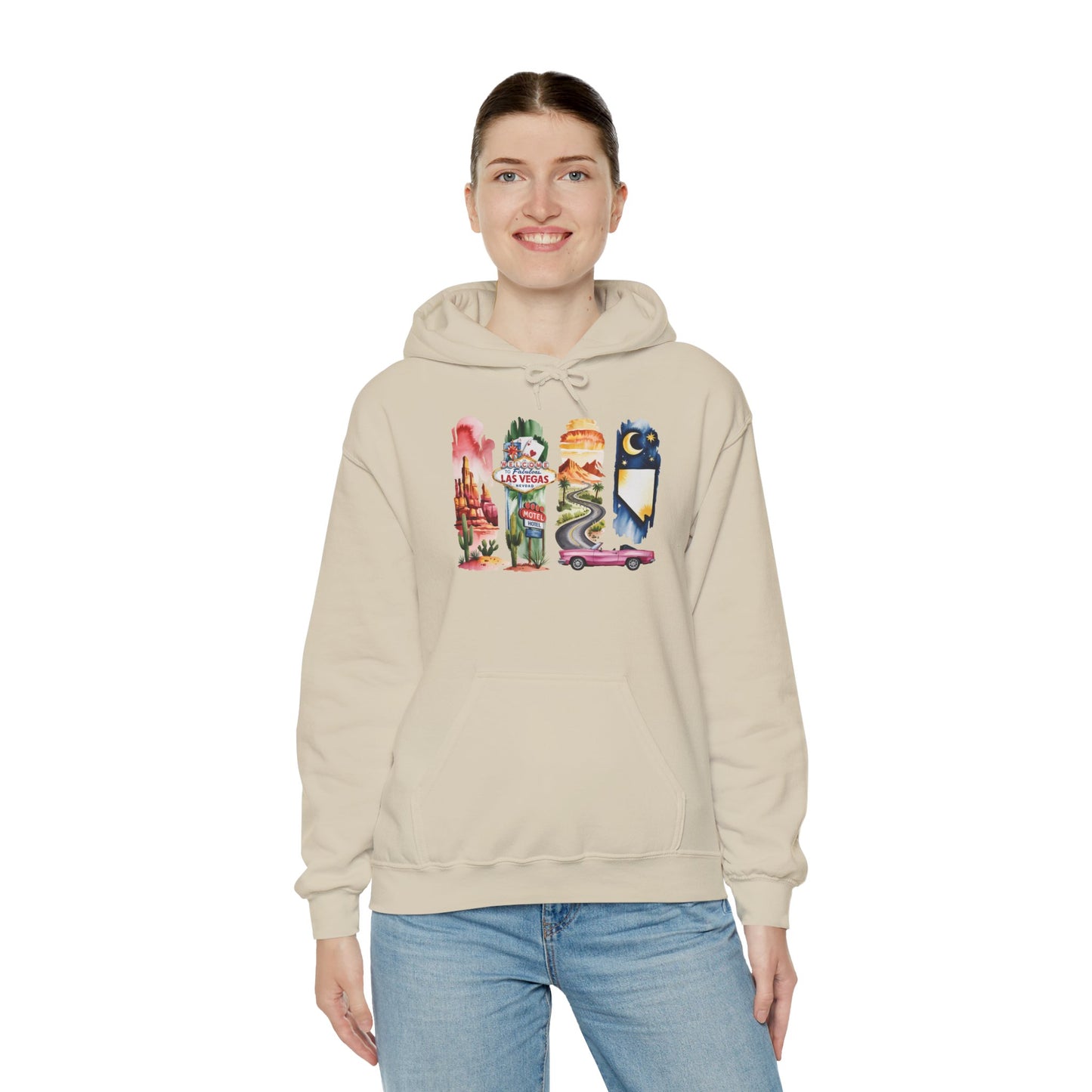 Nevada Nature Hoodie – Unisex Sweatshirt for Desert & Mountain Explorers