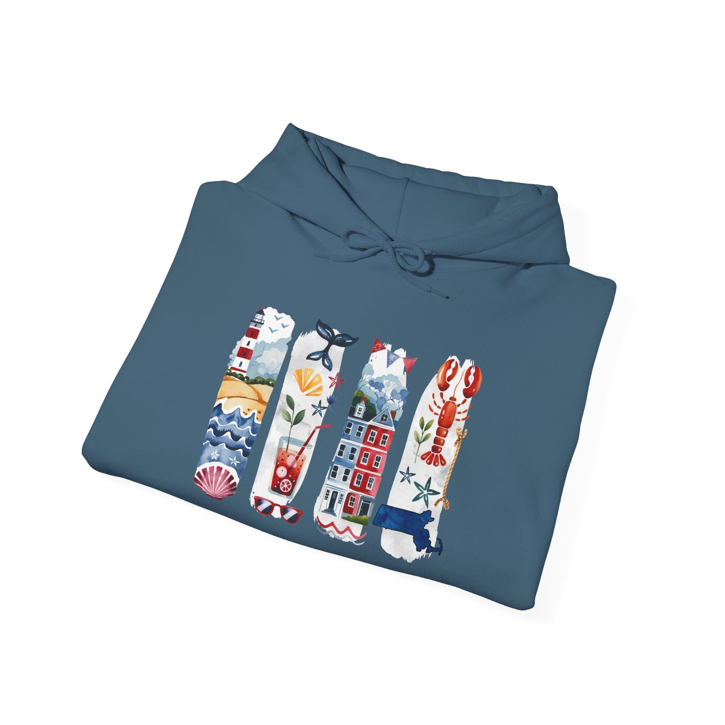 Massachusetts Nature Hoodie – Unisex Sweatshirt for Coastal & Trail Explorers