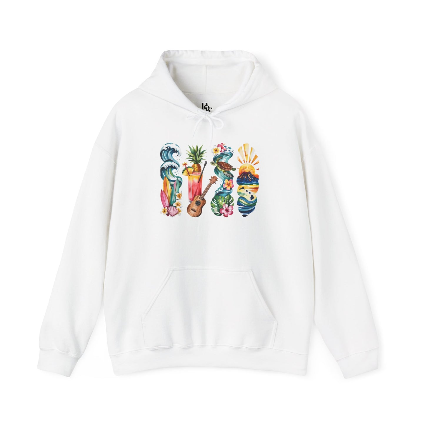 Hawaii Nature Hoodie – Unisex Sweatshirt for Volcano & Ocean Lovers