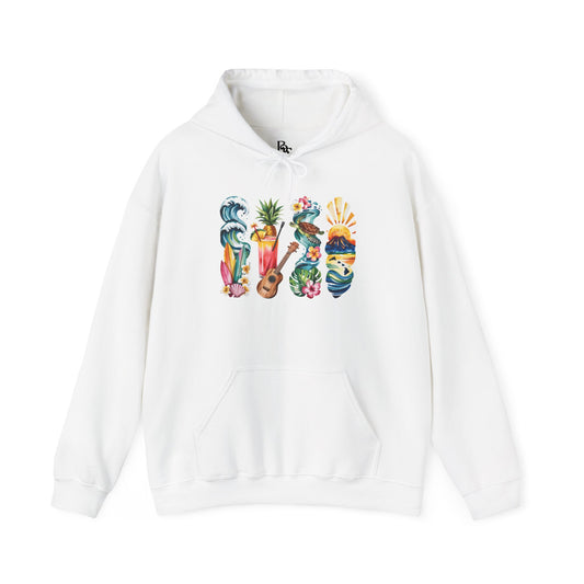 Hawaii Nature Hoodie – Unisex Sweatshirt for Volcano & Ocean Lovers