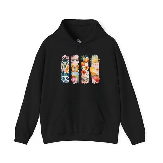 California Nature Hoodie – Unisex Sweatshirt for Water & Mountain Adventurers