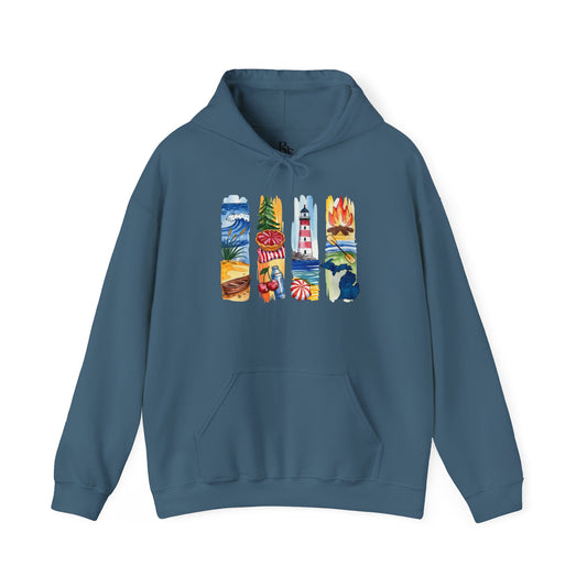 Michigan Nature Hoodie – Unisex Sweatshirt for Forest & Freshwater Lovers