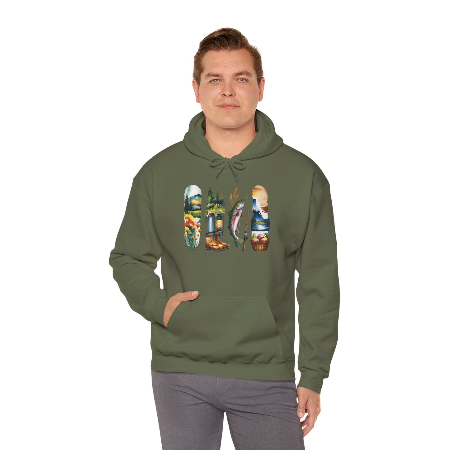 Idaho Nature Hoodie – Unisex Sweatshirt for Mountain & River Lovers