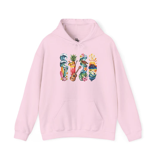 Hawaii Nature Hoodie – Unisex Sweatshirt for Volcano & Ocean Lovers