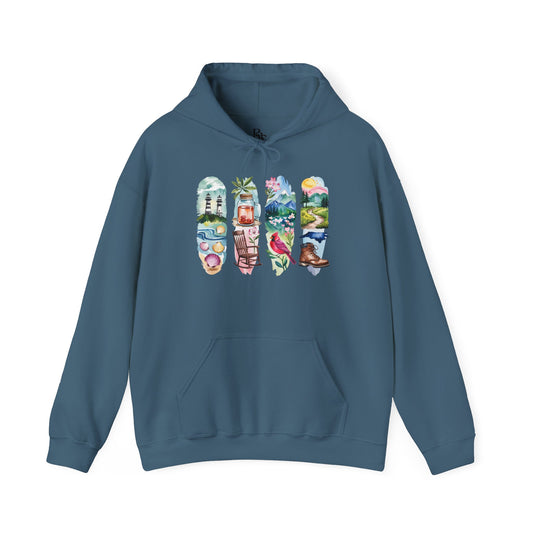 North Carolina Nature Hoodie – Unisex Sweatshirt for Nature Lovers