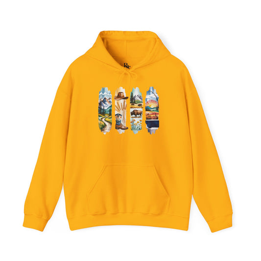 Montana Nature Hoodie – Unisex Big Sky Country Sweatshirt for Wilderness Lovers