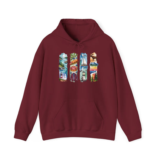 Maine Nature Hoodie – Unisex Sweatshirt for Wilderness Lovers