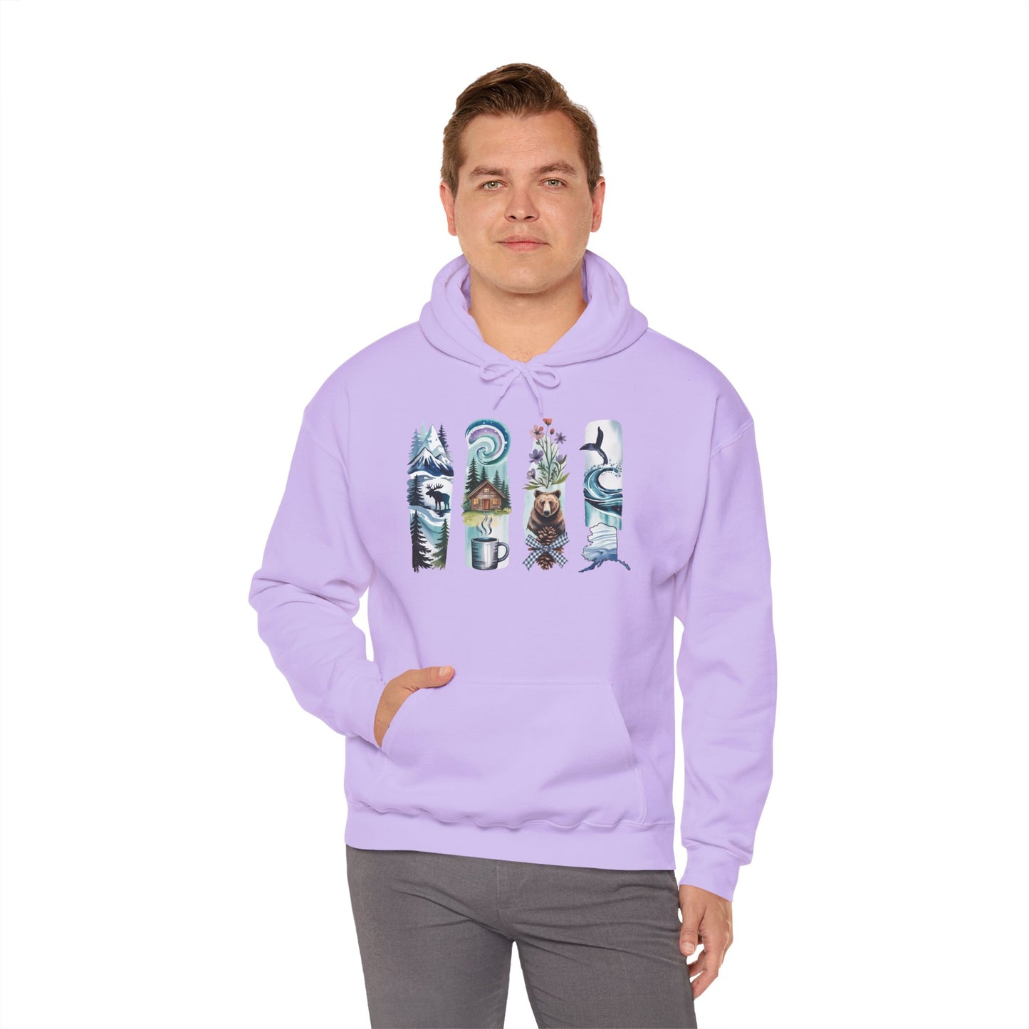 Alaska Nature Hoodie – Unisex Sweatshirt for Mountain & Glacier Explorers