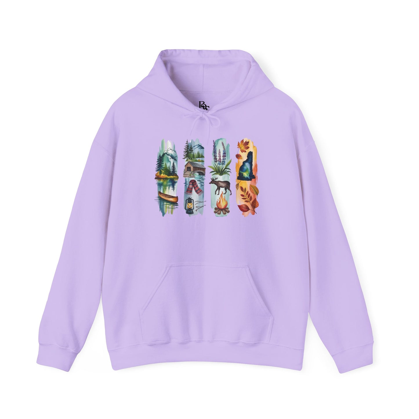 New Hampshire Nature Hoodie – Unisex Sweatshirt for Mountain & Forest Lovers