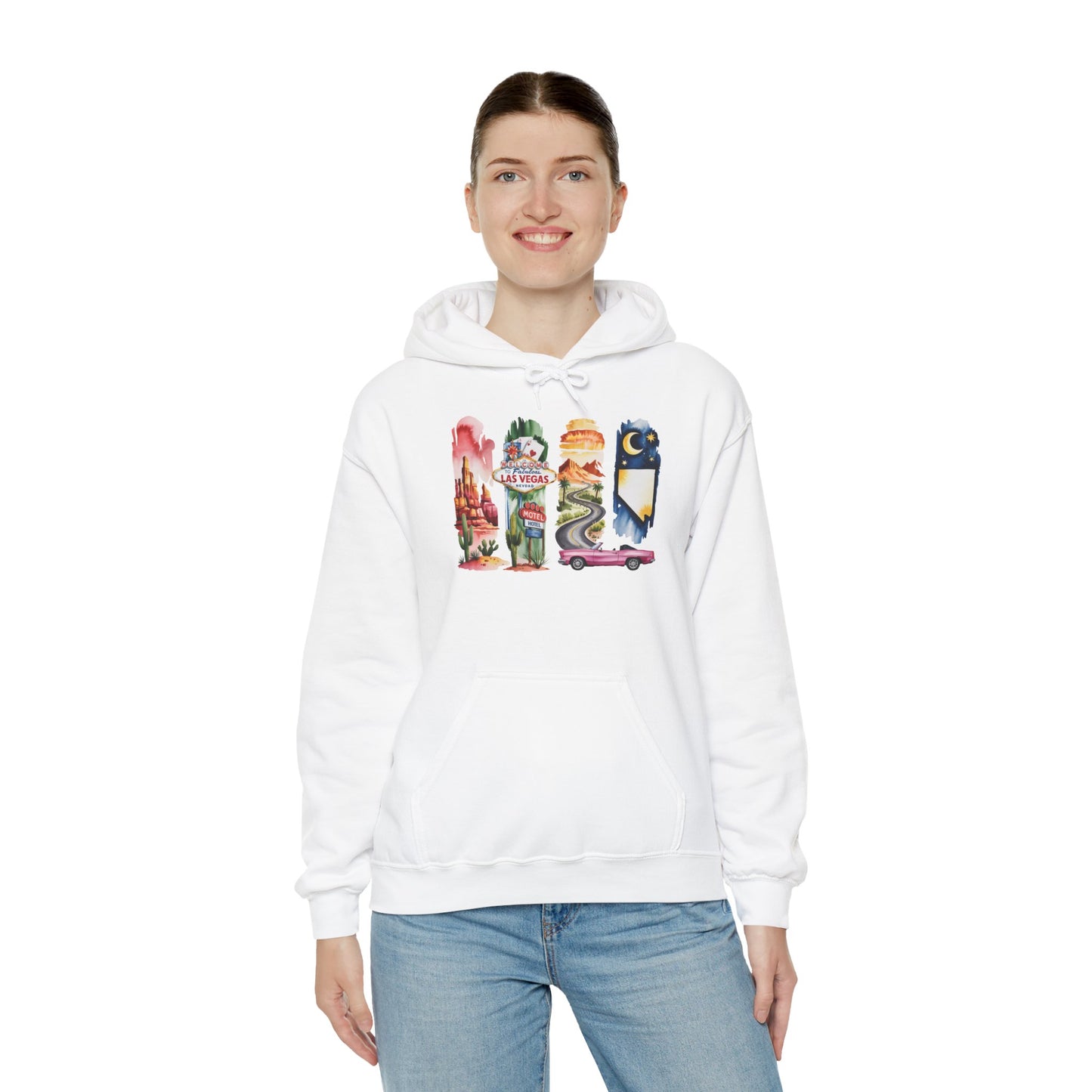 Nevada Nature Hoodie – Unisex Sweatshirt for Desert & Mountain Explorers