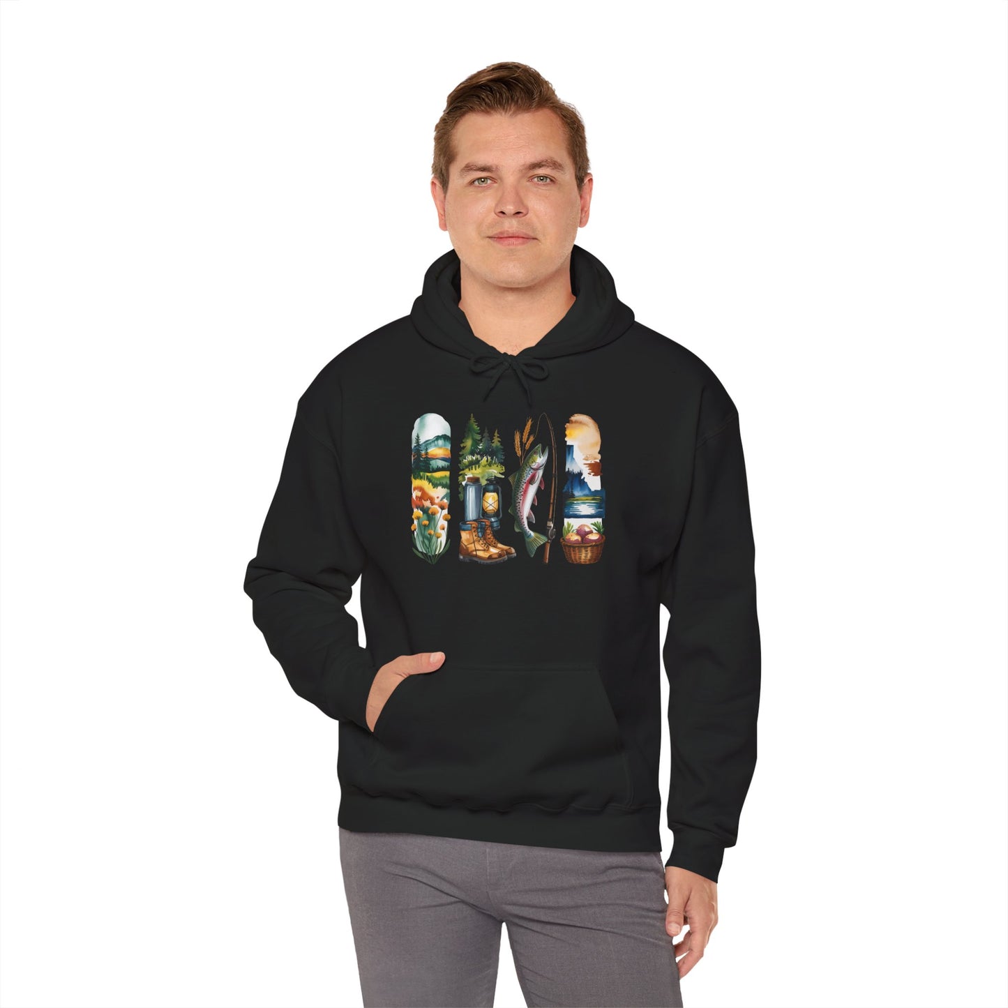 Idaho Nature Hoodie – Unisex Sweatshirt for Mountain & River Lovers