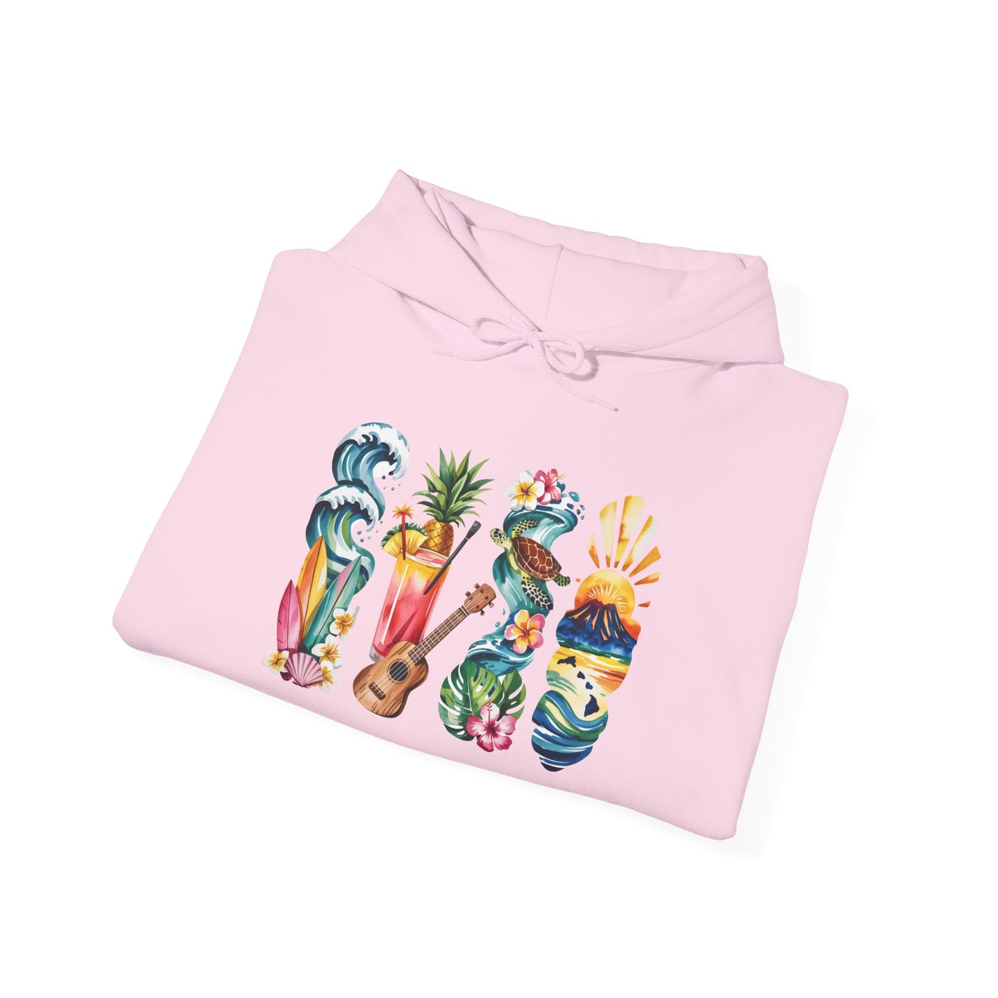 Hawaii Nature Hoodie – Unisex Sweatshirt for Volcano & Ocean Lovers