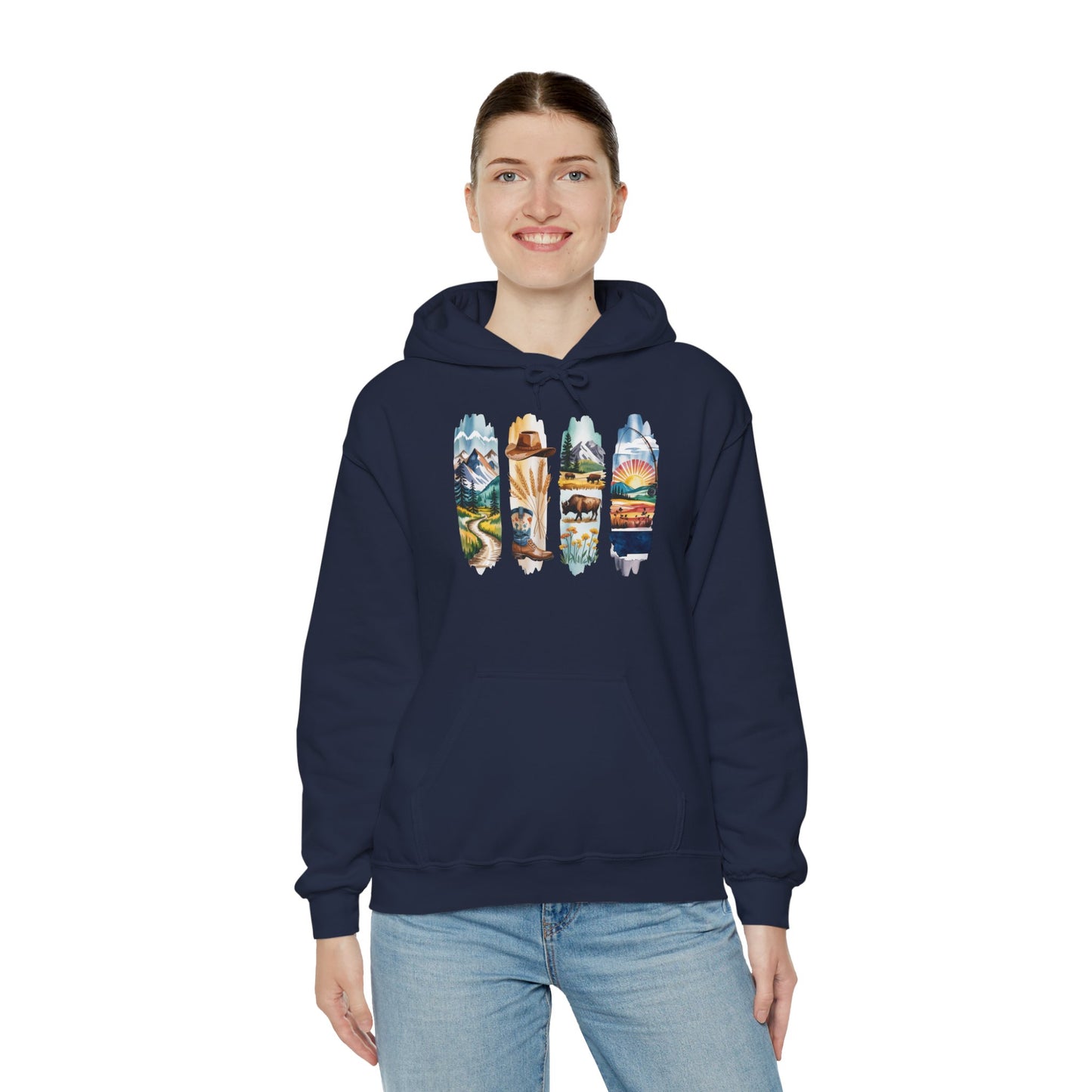 Montana Nature Hoodie – Unisex Big Sky Country Sweatshirt for Wilderness Lovers
