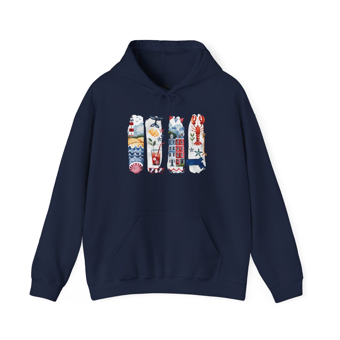 Massachusetts Nature Hoodie – Unisex Sweatshirt for Coastal & Trail Explorers