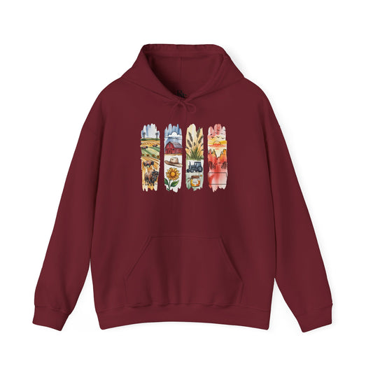 North Dakota Nature Hoodie – Unisex Sweatshirt for Prairie & Park Lovers