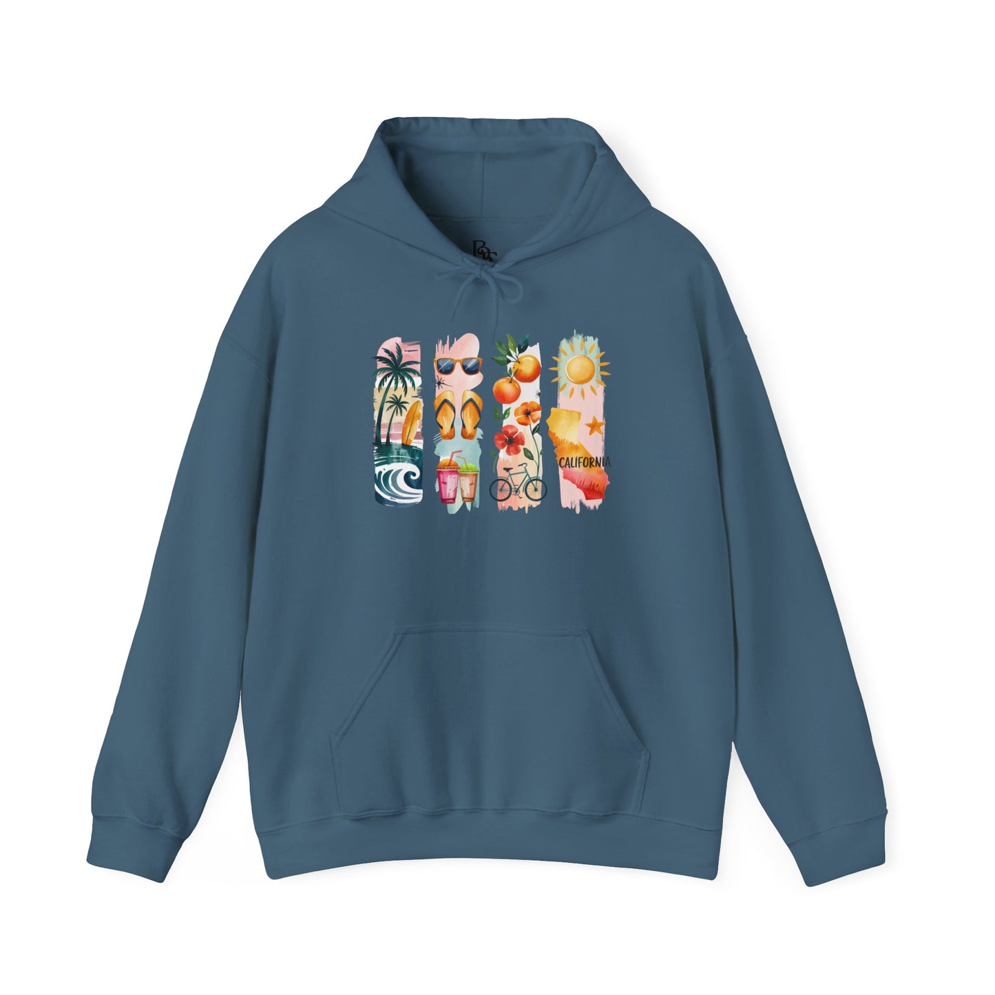 California Nature Hoodie – Unisex Sweatshirt for Water & Mountain Adventurers