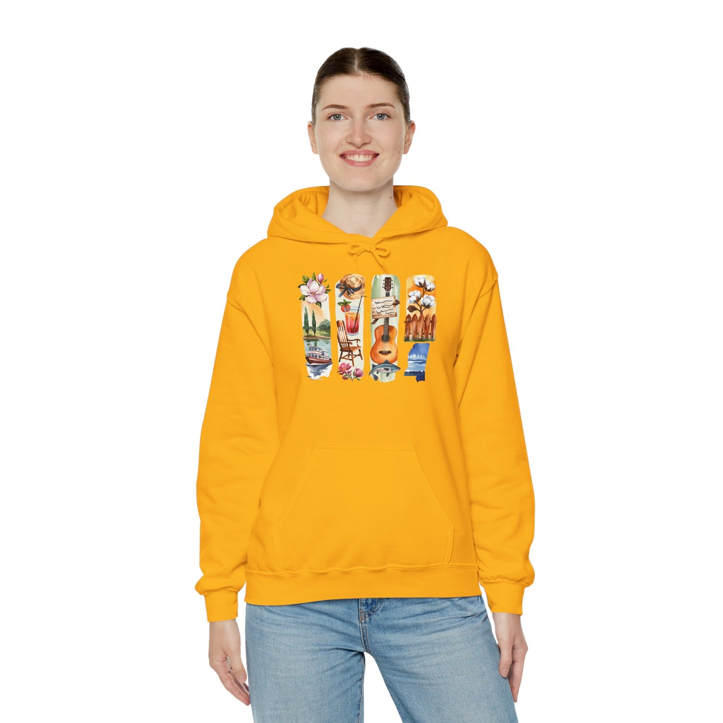 Mississippi Nature Hoodie – Unisex Sweatshirt for River & Forest Lovers