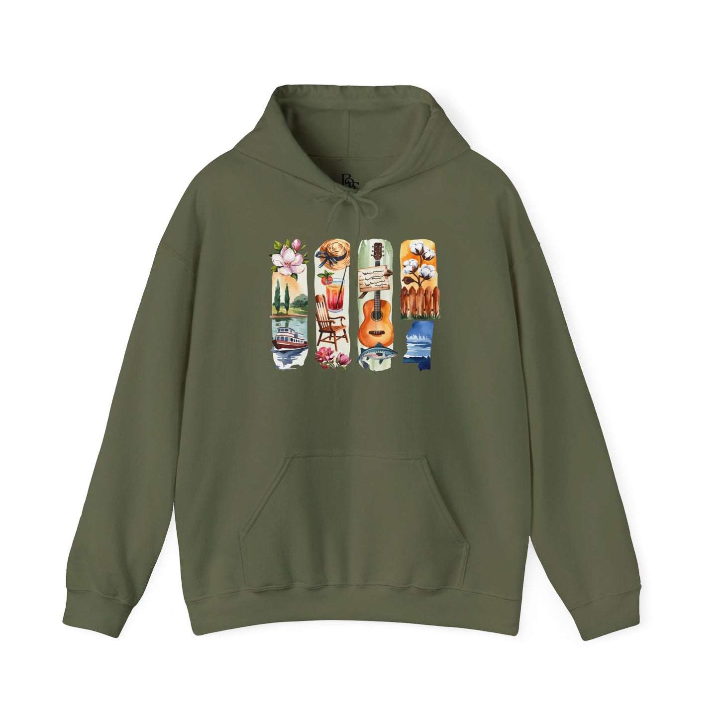 Mississippi Nature Hoodie – Unisex Sweatshirt for River & Forest Lovers