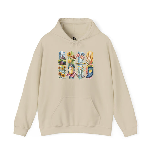 Indiana Nature Hoodie – Unisex Sweatshirt for Forest & Lakeside Wanderers