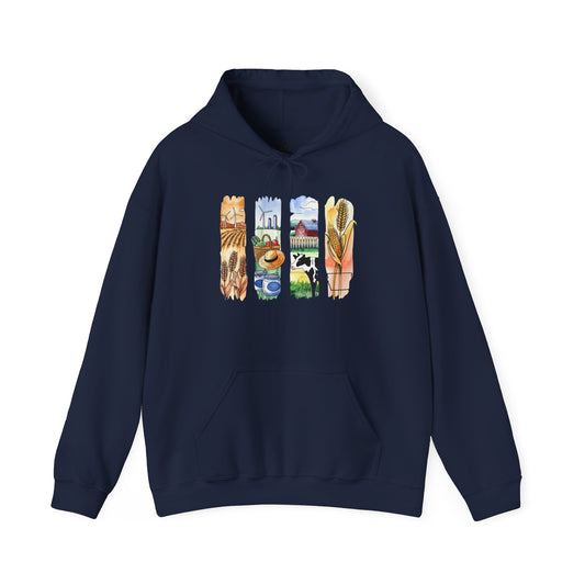 Iowa Nature Hoodie – Unisex Sweatshirt for Lounging or Exploring