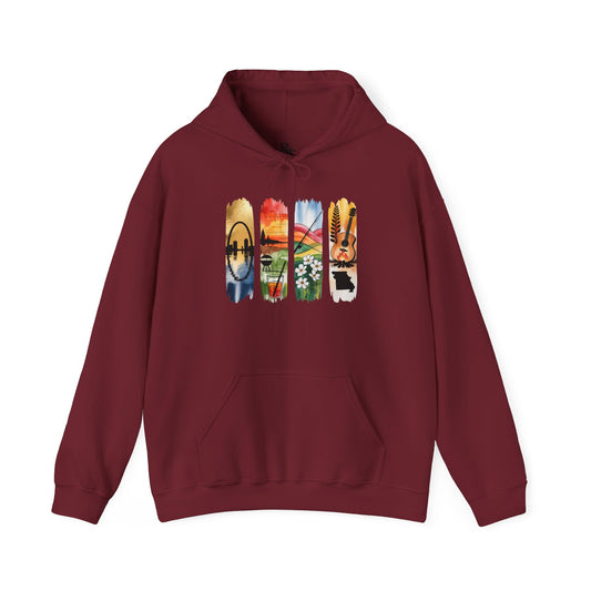 Missouri Nature Hoodie – Unisex Sweatshirt for Trail & River Lovers