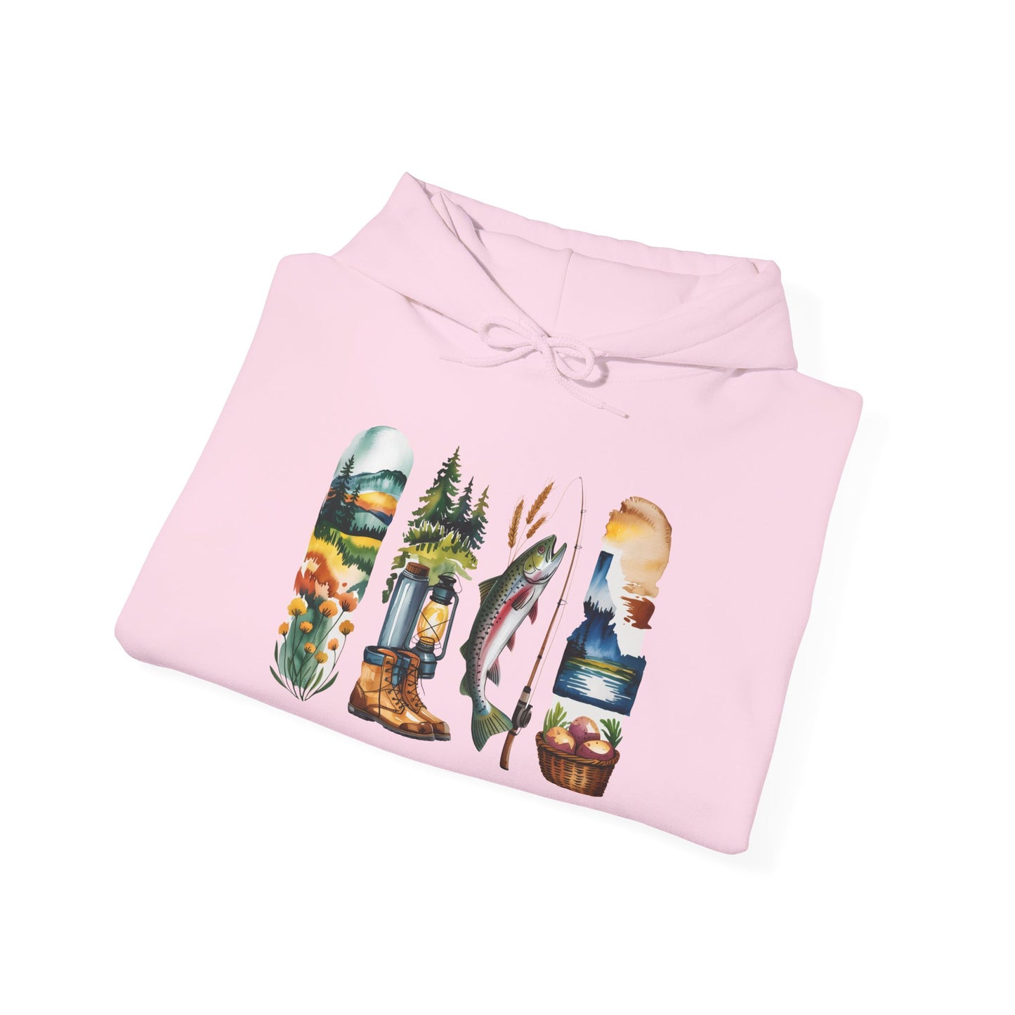 Idaho Nature Hoodie – Unisex Sweatshirt for Mountain & River Lovers