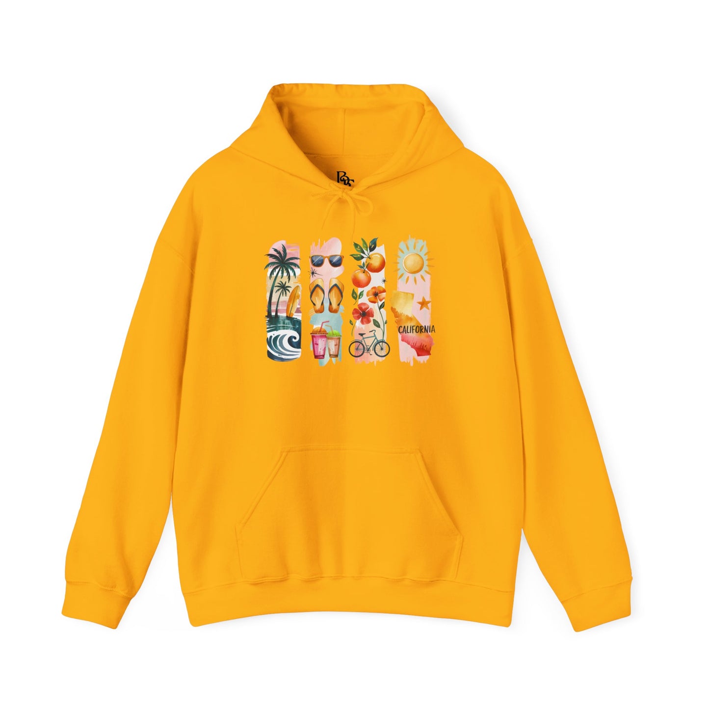 California Nature Hoodie – Unisex Sweatshirt for Water & Mountain Adventurers