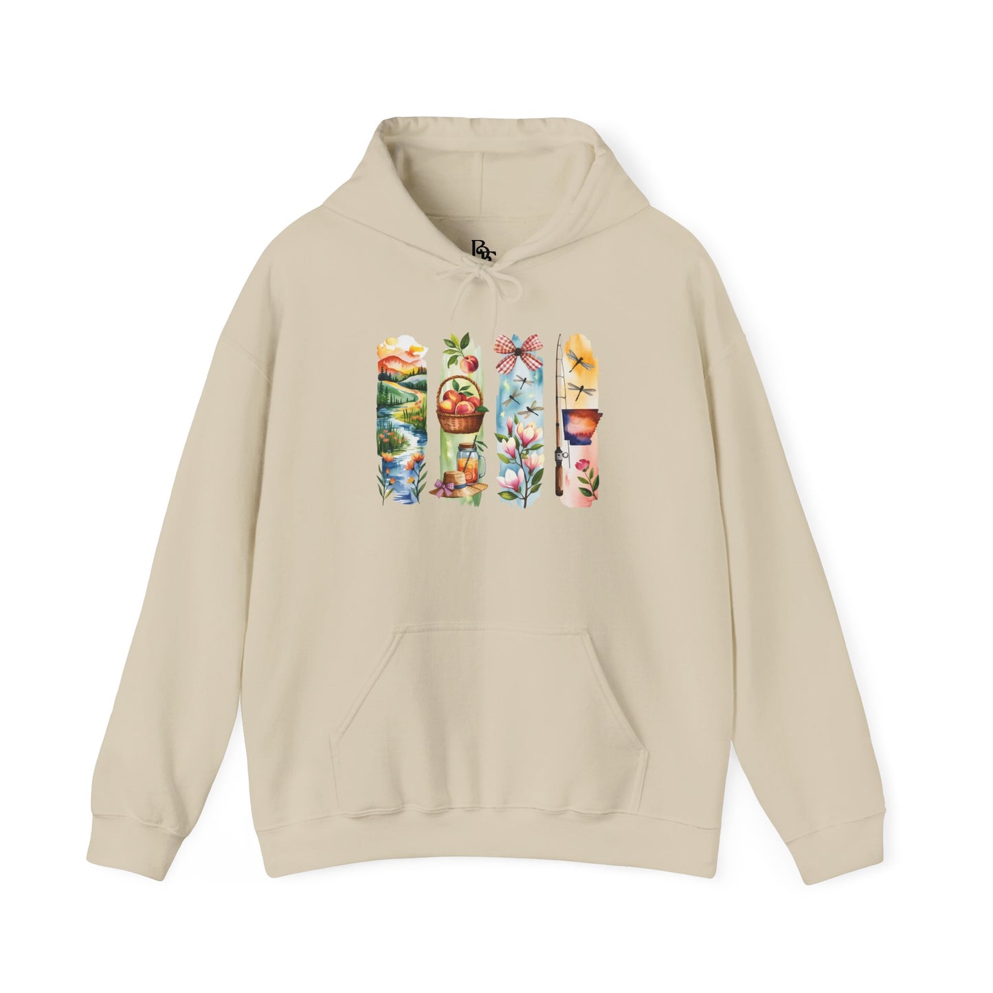 Arkansas Nature Hoodie – Unisex Sweatshirt for Forest & River Lovers