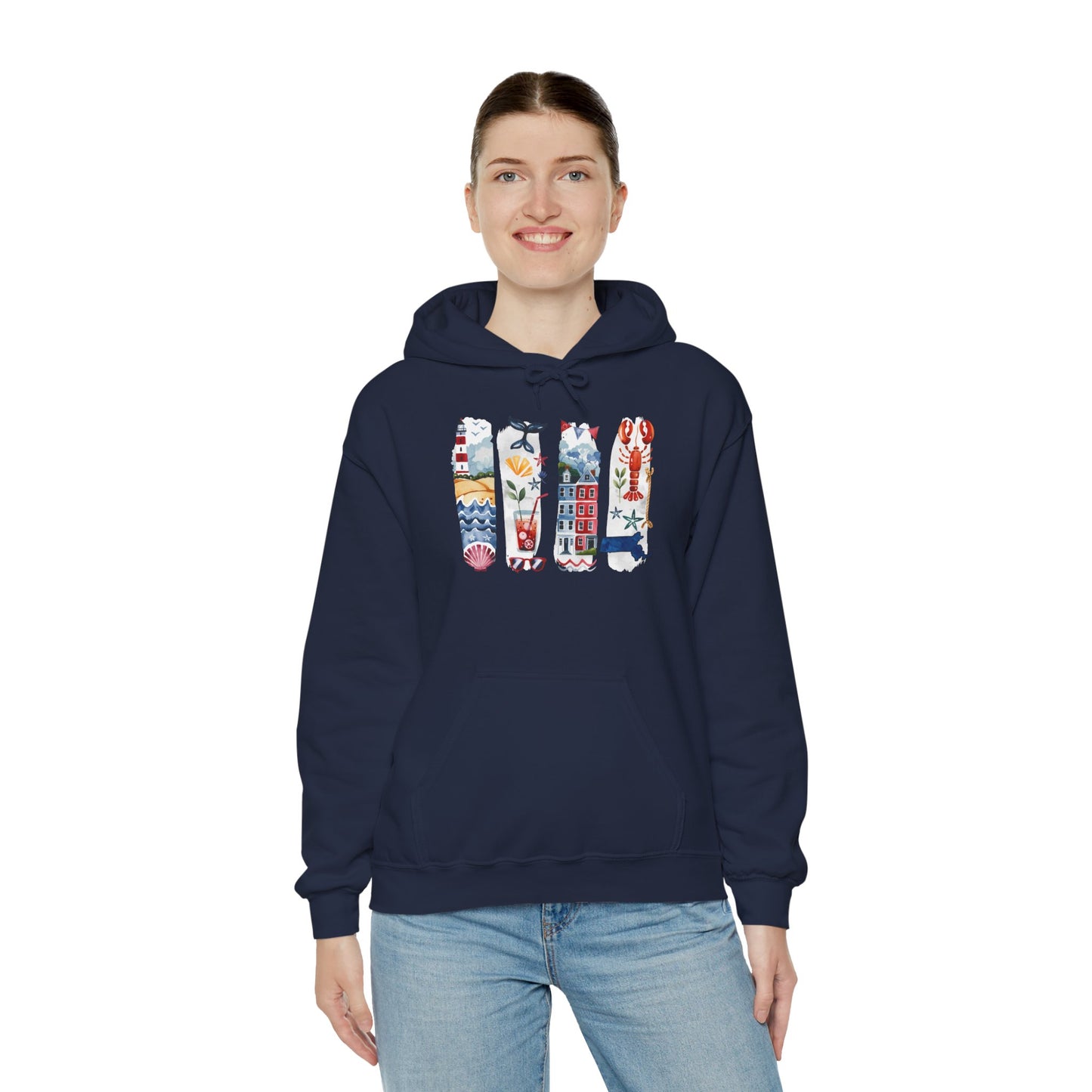 Massachusetts Nature Hoodie – Unisex Sweatshirt for Coastal & Trail Explorers