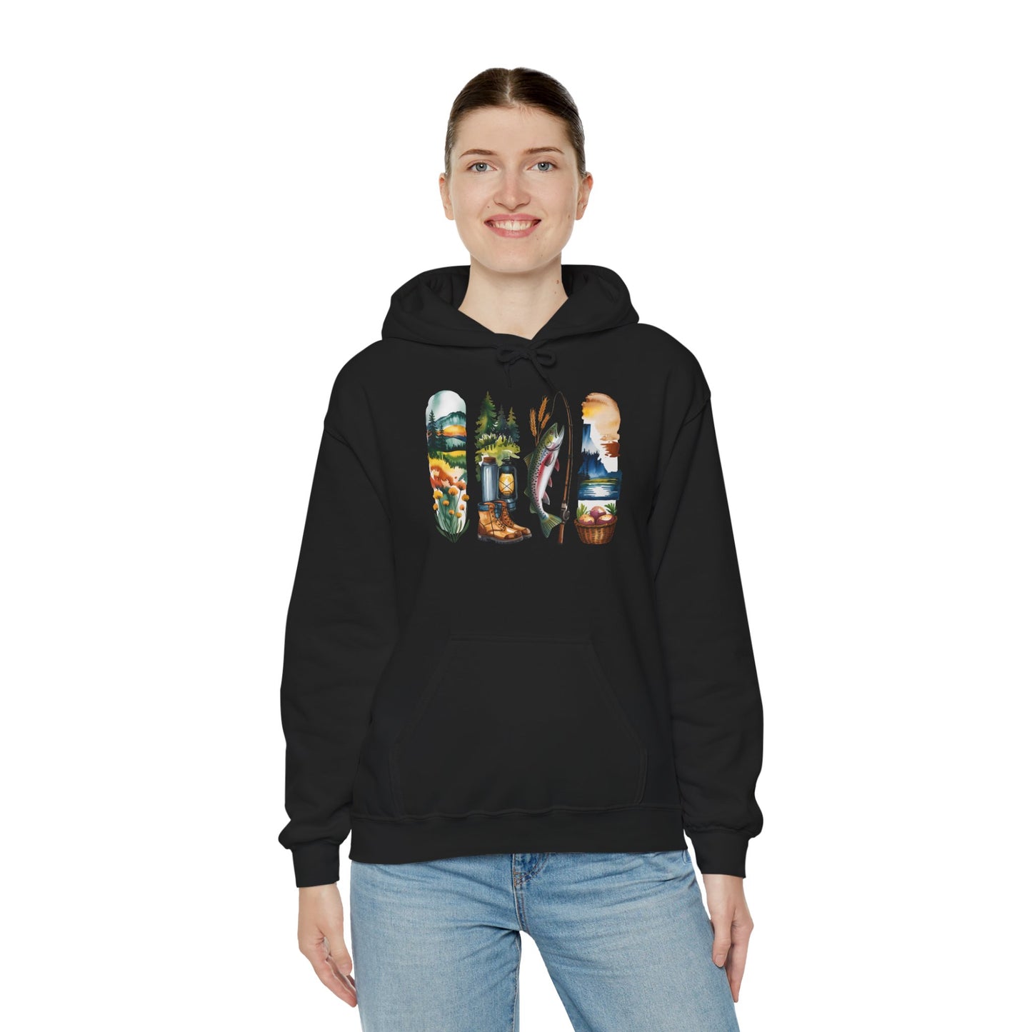 Idaho Nature Hoodie – Unisex Sweatshirt for Mountain & River Lovers