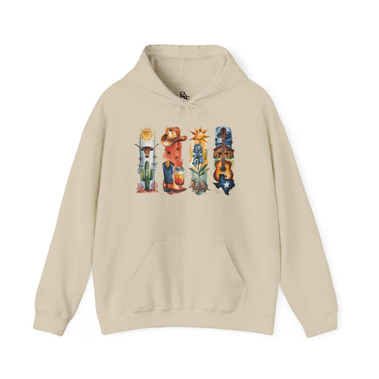 Texas Nature Hoodie – Unisex Lone Sweatshirt for Desert & Hill Country Lovers