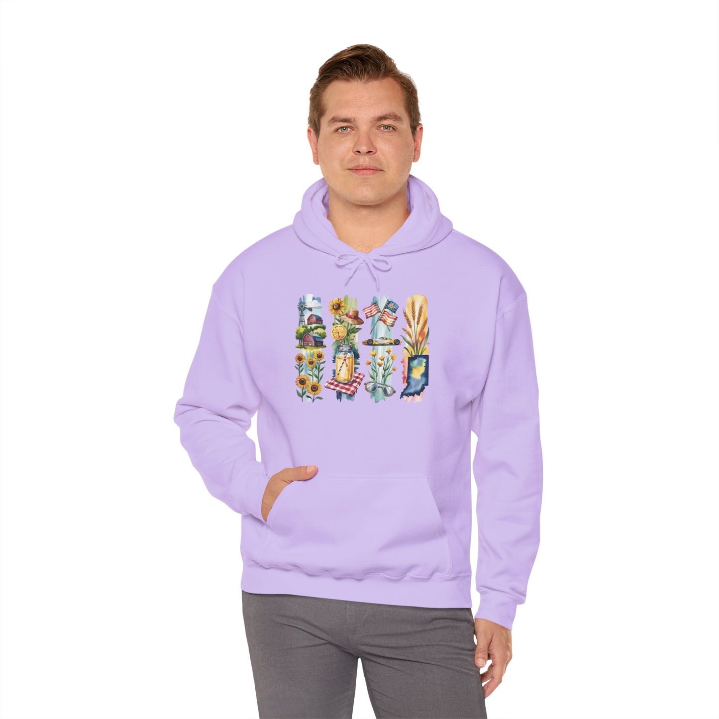 Indiana Nature Hoodie – Unisex Sweatshirt for Forest & Lakeside Wanderers
